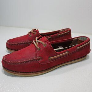 Frye Quincy Two Eye Oil Tanned Leather Deck Boat Shoes Men's Footwear sz 10.5 M